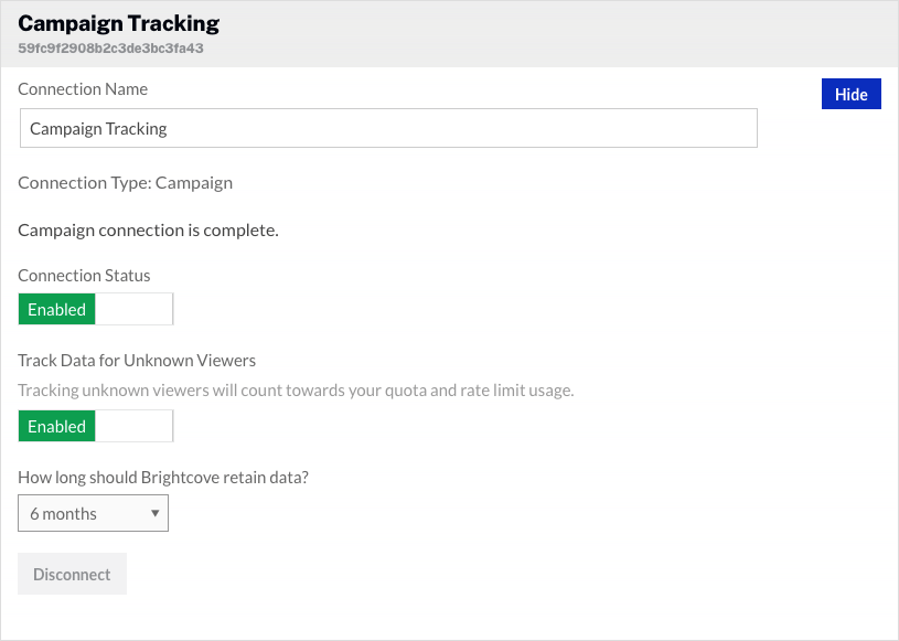 enable tracking